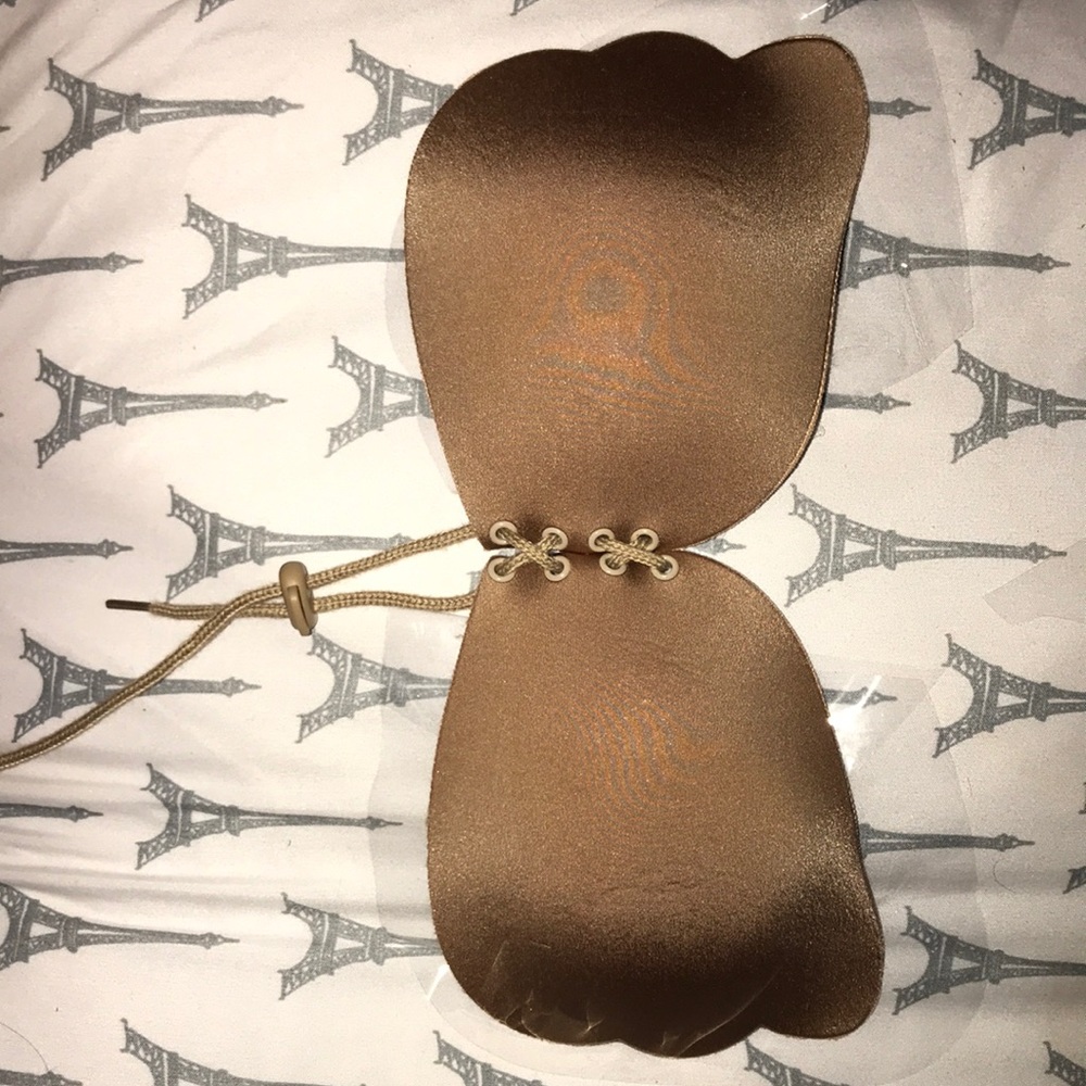 Lace-Up Self Adhesive Plain Bra